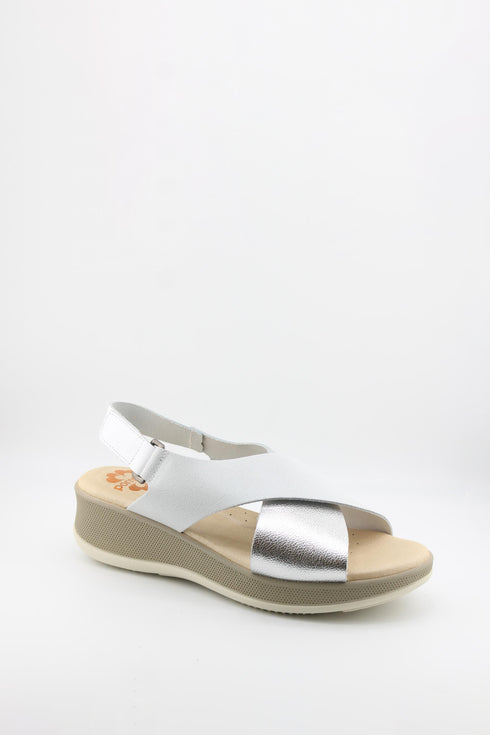 Porronet Platform Sandals with Crossed Straps