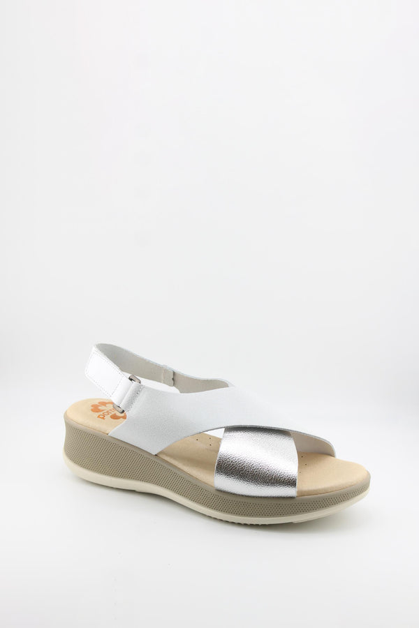 Porronet Platform Sandals with Crossed Straps