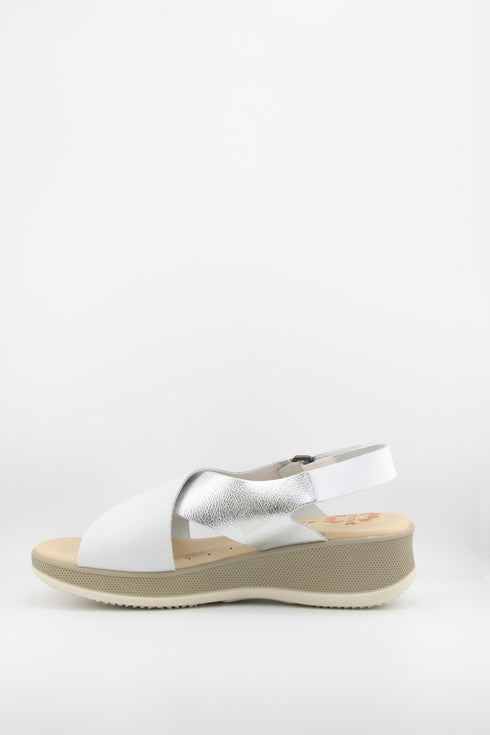 Porronet Platform Sandals with Crossed Straps