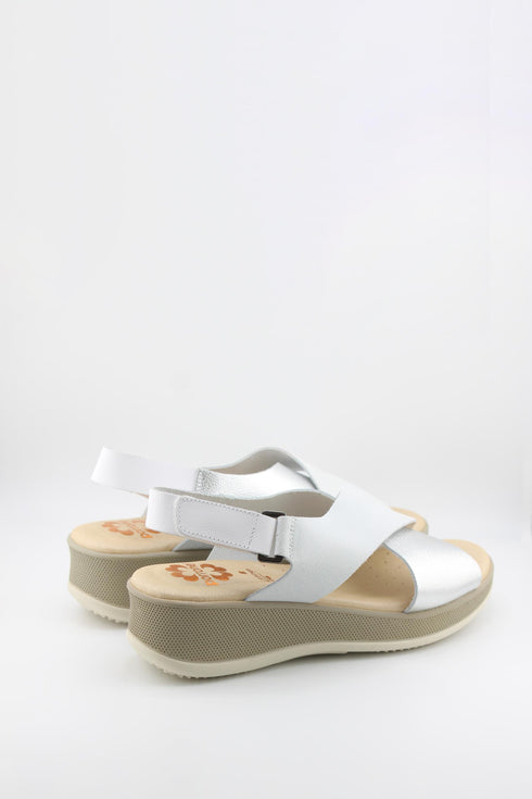 Porronet Platform Sandals with Crossed Straps