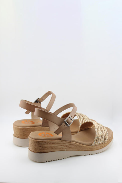 Porronet Braided Strap Wedge Sandal