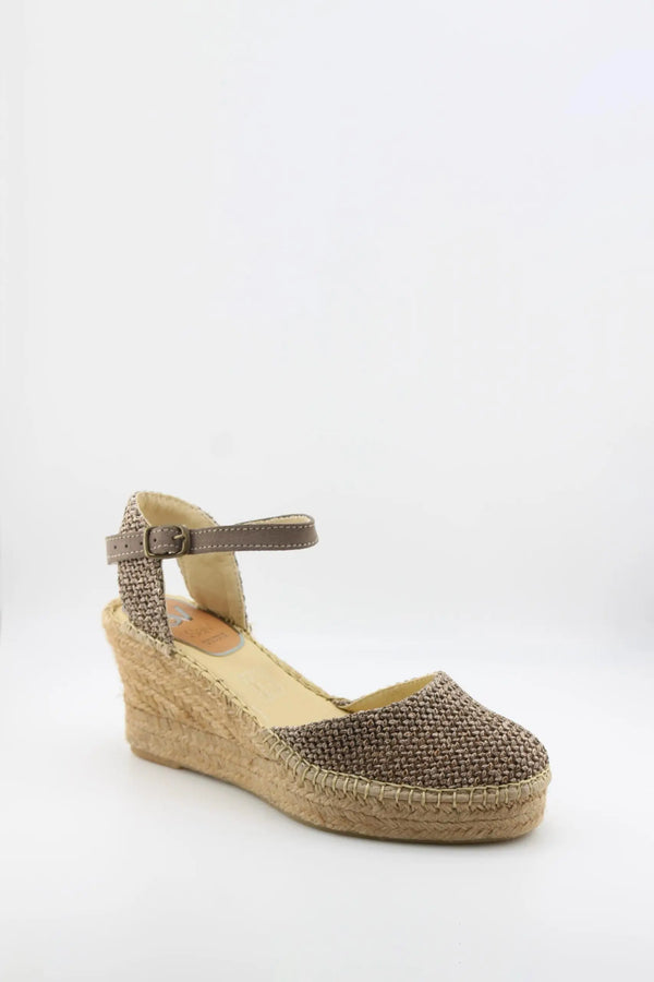Salvi Calzados Woven Espadrille Wedge Sandal