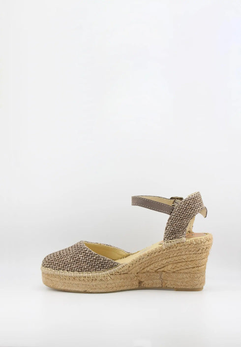 Salvi Calzados Woven Espadrille Wedge Sandal