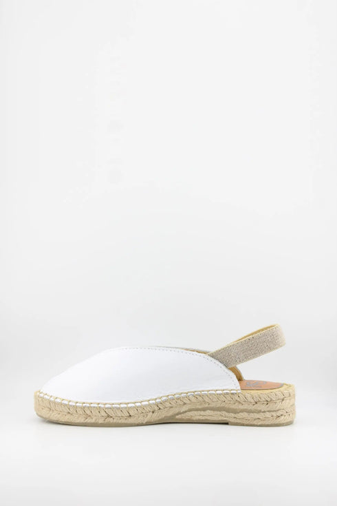 Salvi Calzados Leather Espadrille Slingback Sandals