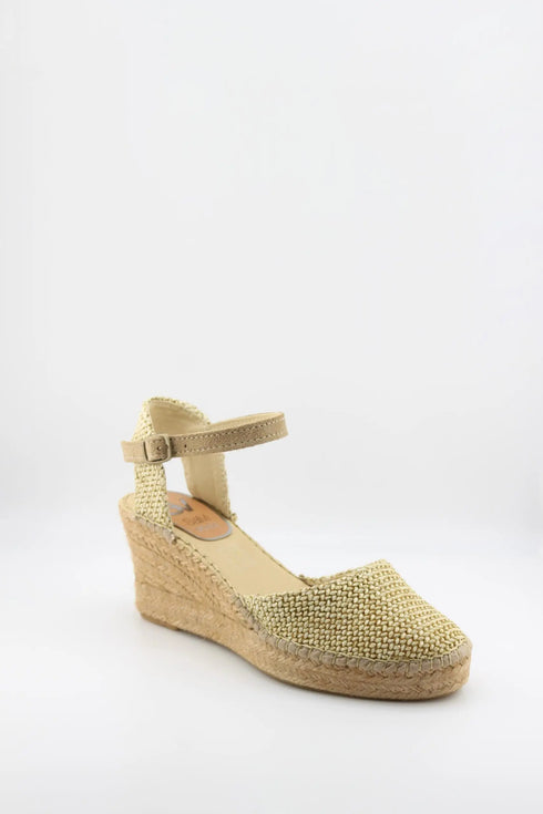 Salvi Calzados Woven Espadrille Wedge Sandal