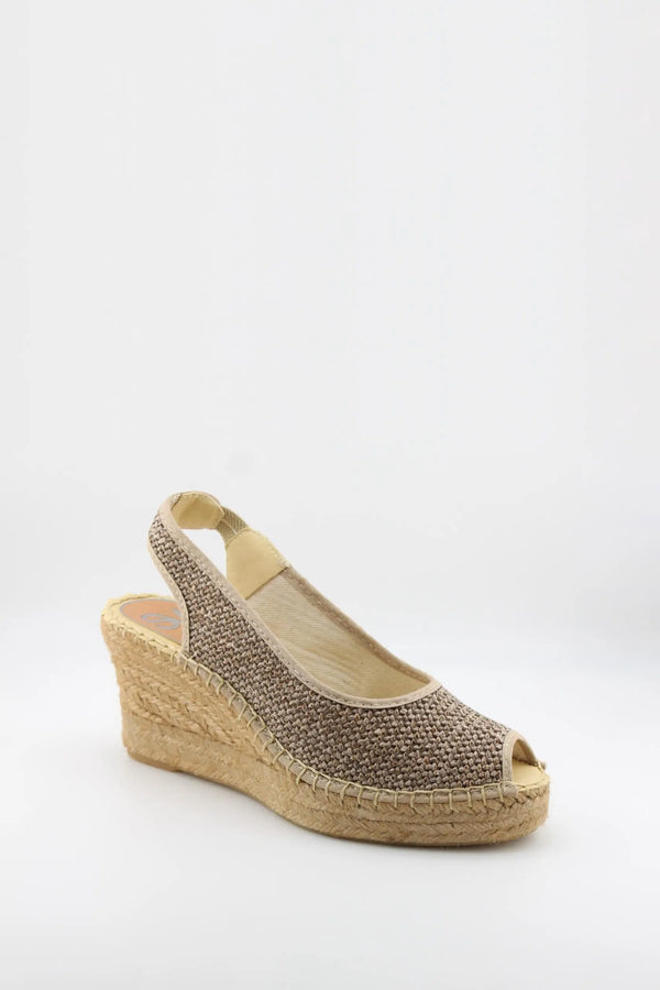 Salvi Calzados Woven Espadrille Slingback Wedge
