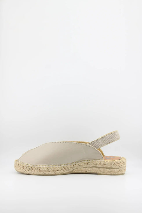Salvi Calzados Leather Espadrille Slingback Sandals