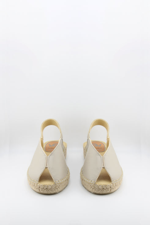 Salvi Calzados Leather Espadrille Slingback Sandals