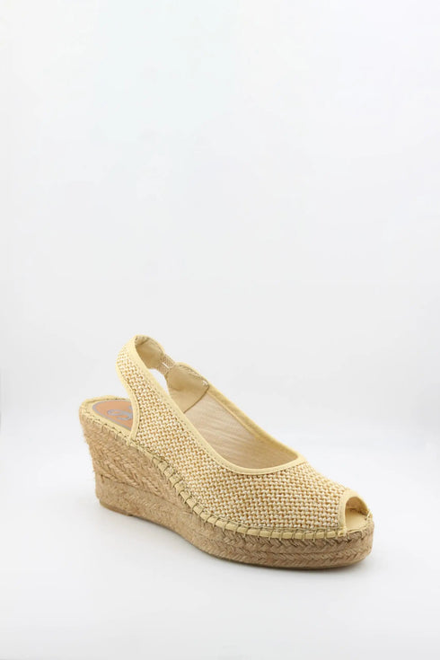 Salvi Calzados Woven Espadrille Slingback Wedge