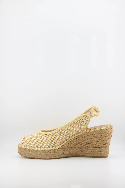 Salvi Calzados Woven Espadrille Slingback Wedge