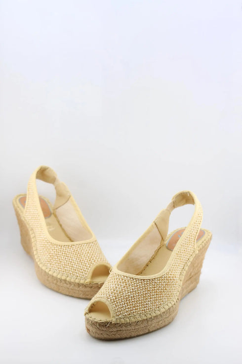 Salvi Calzados Woven Espadrille Slingback Wedge