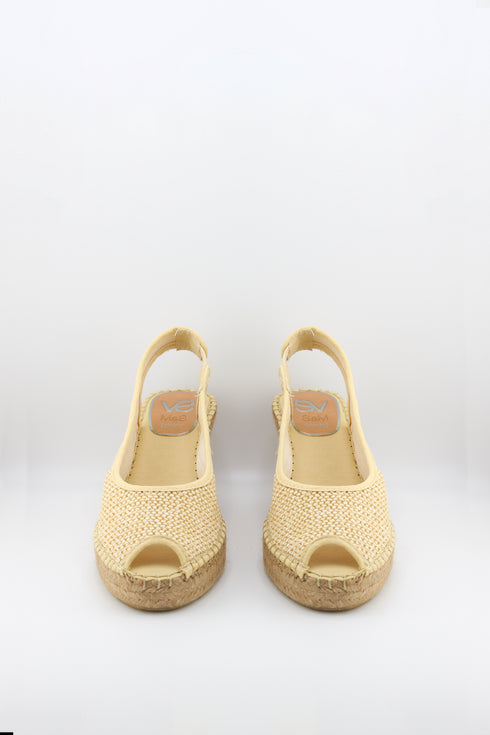 Salvi Calzados Woven Espadrille Slingback Wedge