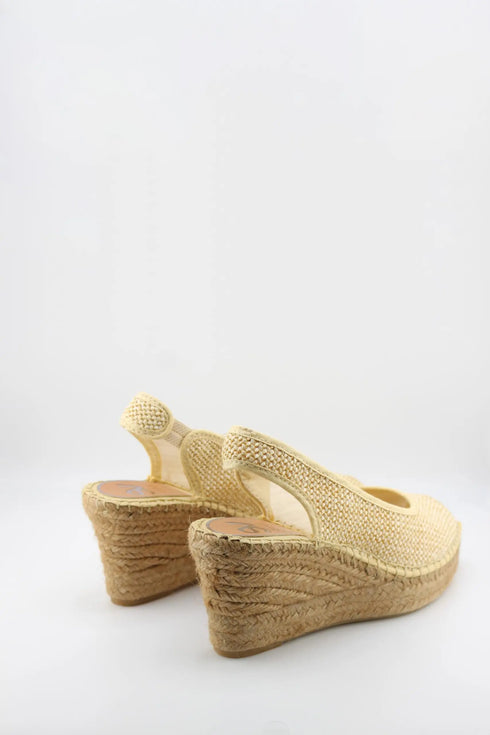 Salvi Calzados Woven Espadrille Slingback Wedge