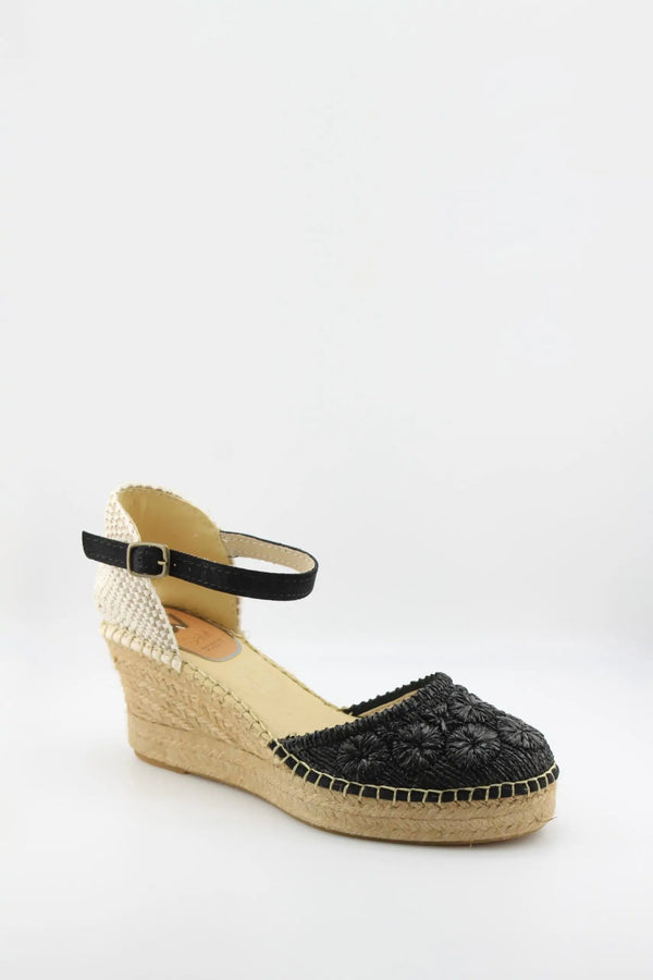 Salvi Calzados Woven Wedge Espadrille Sandals