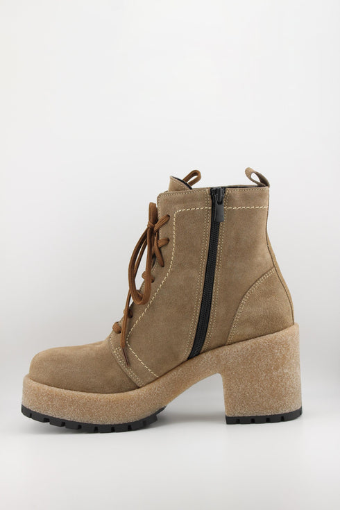 Robinson Suede Platform Lace-Up Ankle Boots