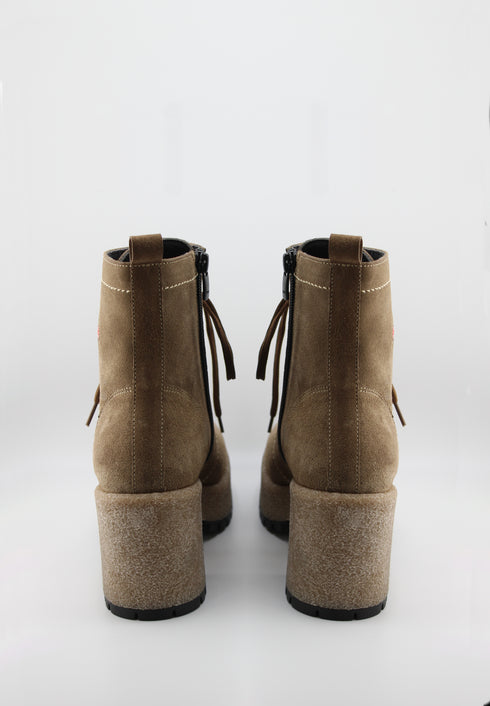 Robinson Suede Platform Lace-Up Ankle Boots