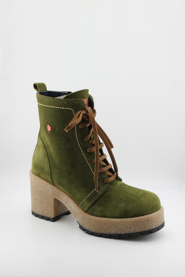 Robinson Suede Platform Lace-Up Ankle Boots