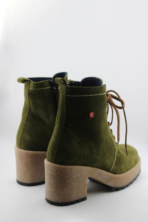 Robinson Suede Platform Lace-Up Ankle Boots