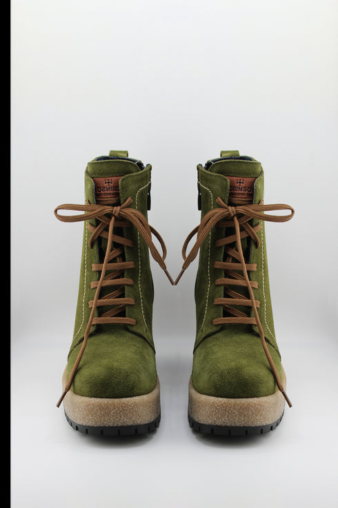 Robinson Suede Platform Lace-Up Ankle Boots