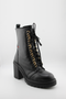 Robinson Chunky Heel Leather Lace-Up Boots