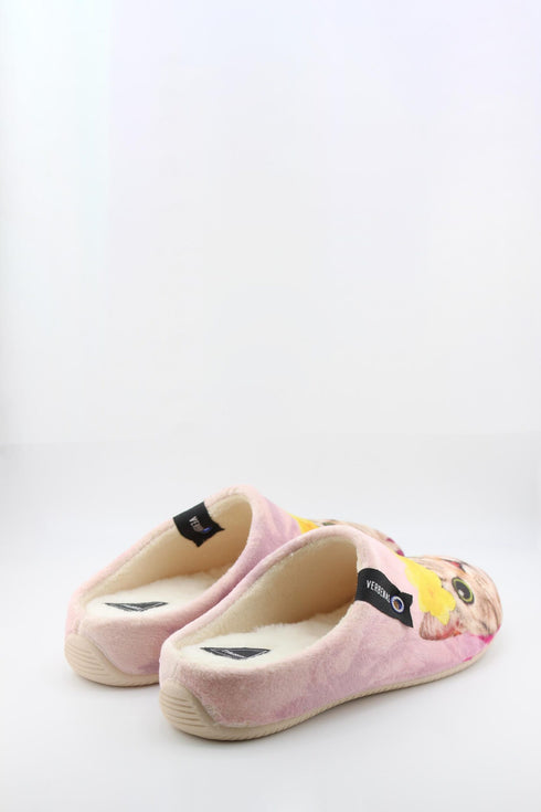 Verbenas Cat Graphic Indoor Slipper