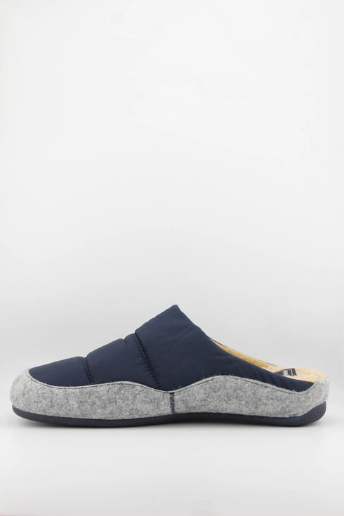 Verbenas Men Quilted Sherpa Lined Slide Slippers