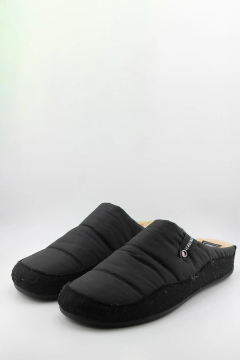 Verbenas Men Quilted Sherpa Lined Slide Slippers