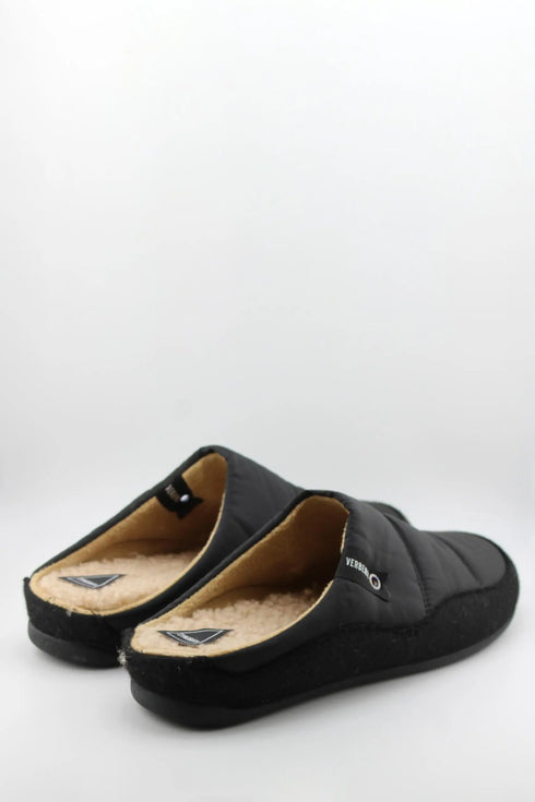 Verbenas Men Quilted Sherpa Lined Slide Slippers