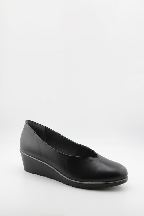 Ragazza Leather Slip-On Wedge Loafers