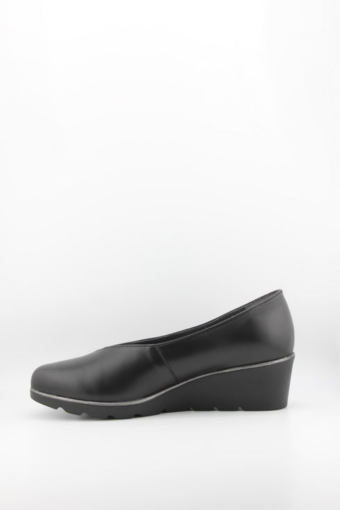 Ragazza Leather Slip-On Wedge Loafers
