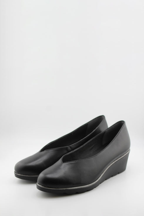 Ragazza Leather Slip-On Wedge Loafers