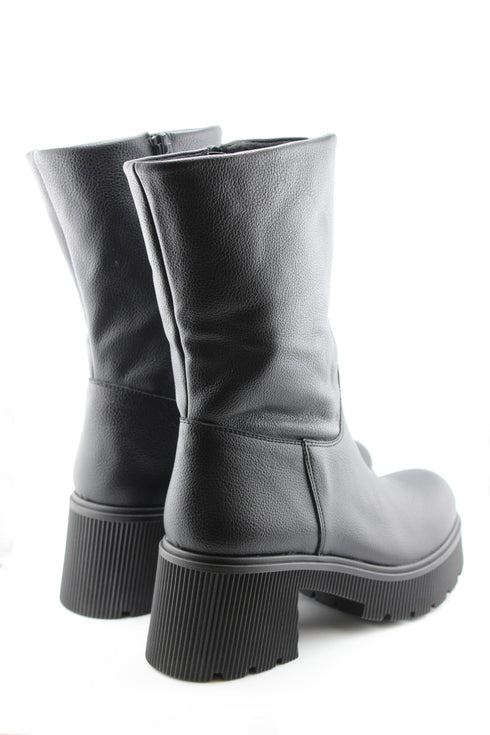 Ragazza Chunky Textured Mid-Calf Boots
