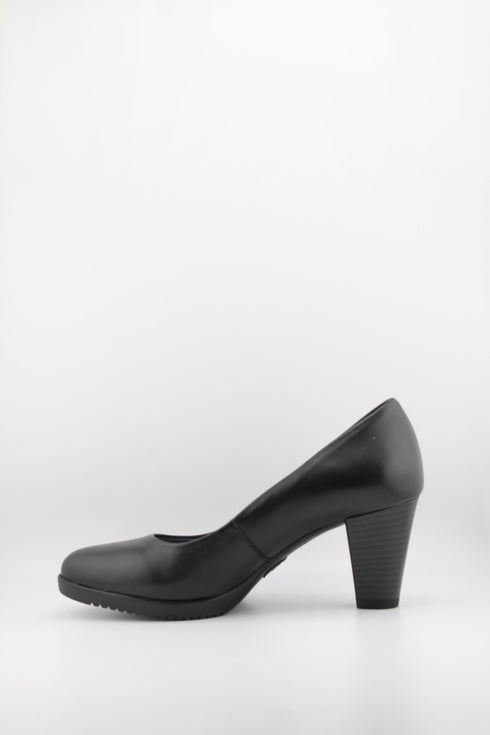 Ragazza Classic Leather Block Heel Pumps