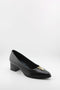 Ragazza Leather Block Heel Loafers with Embellishment