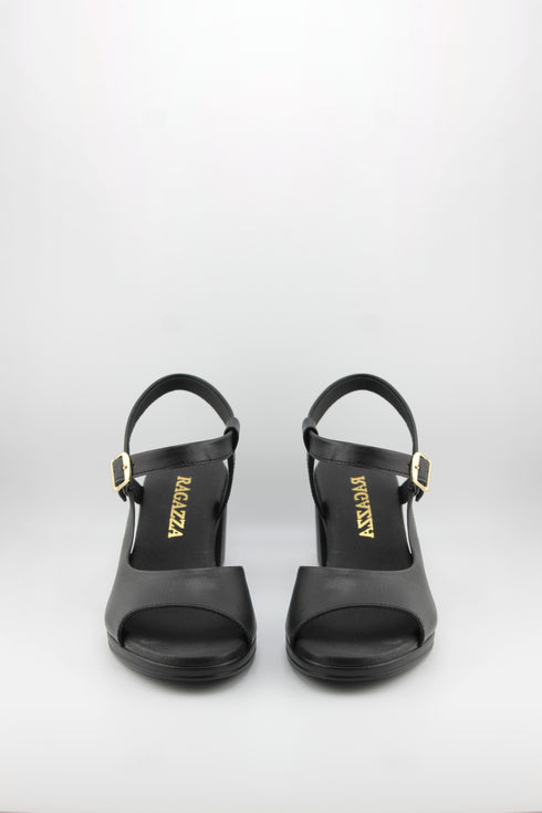 Ragazza Block Heel Open-Toe Sandal