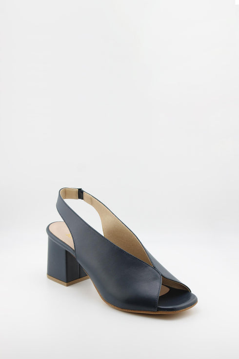 Ragazza Slingback Peep Toe Block Heels