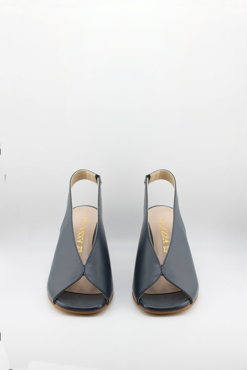 Ragazza Slingback Peep Toe Block Heels