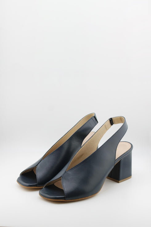 Ragazza Slingback Peep Toe Block Heels