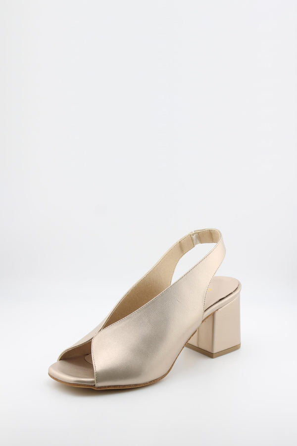Ragazza Slingback Peep Toe Block Heels