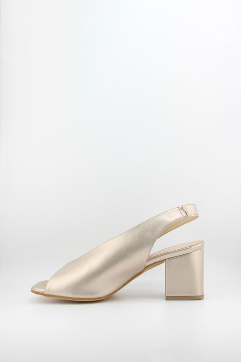 Ragazza Slingback Peep Toe Block Heels