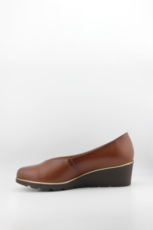 Ragazza Leather Slip-On Wedge Loafers