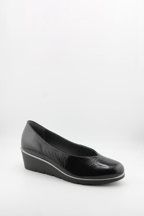 Ragazza Leather Slip-On Wedge Loafers