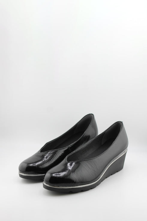 Ragazza Leather Slip-On Wedge Loafers