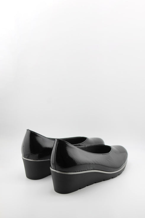 Ragazza Leather Slip-On Wedge Loafers