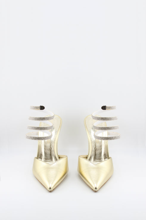 Sante Spiral Strap Pointed Toe Stilettos