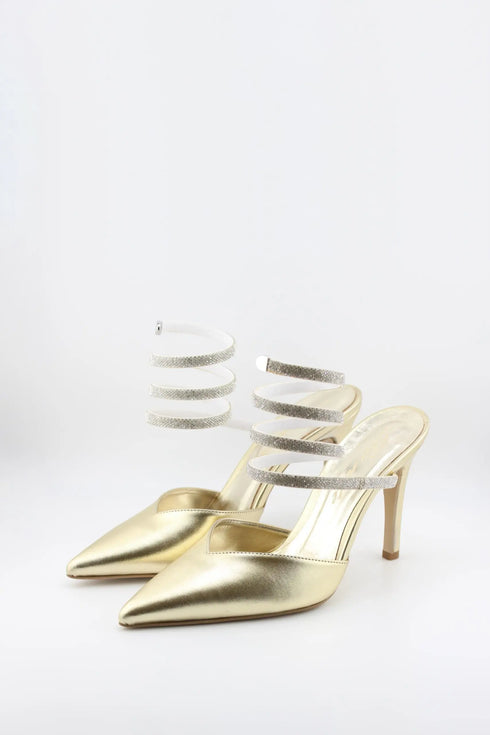 Sante Spiral Strap Pointed Toe Stilettos