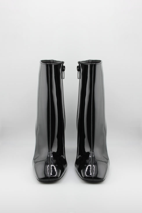 Sante Patent Leather Square Toe Ankle Boots