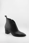 DFC Relax V-Cut Pointed Toe Block Heel Bootie
