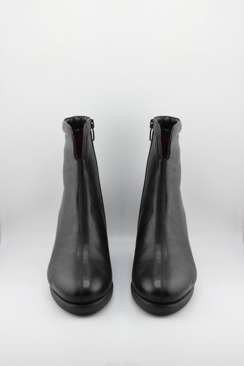 DFC Relax Sleek Leather Ankle Wedge Boots