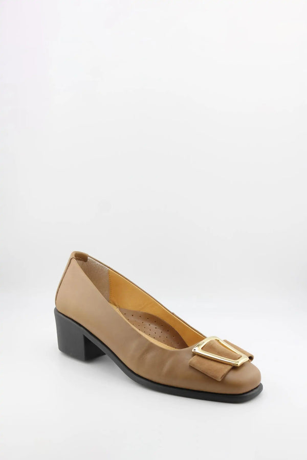 DFC Relax Block Heel Loafer with Buckle